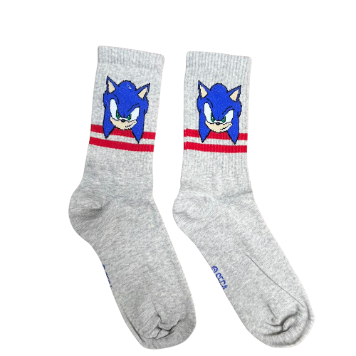 Calcetines adulto grises Sonic