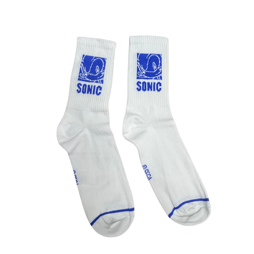 Calcetines adulto blanco Sonic