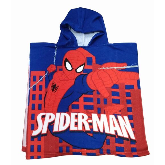 Poncho microfibra piscina playa Spiderman Marvel 110 x 55 cm