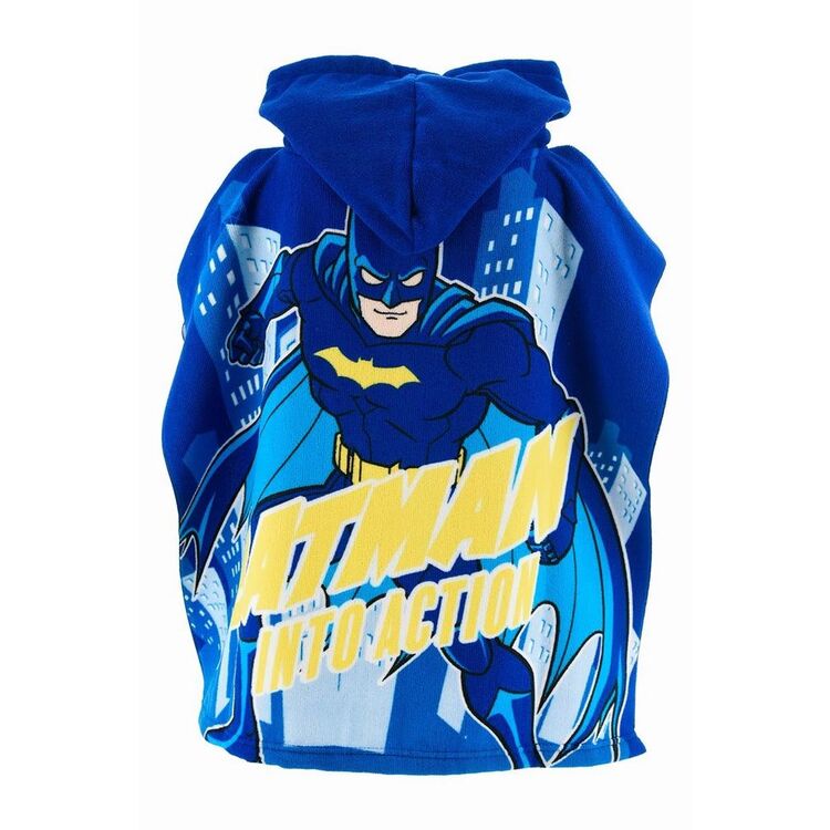 Poncho microfibra piscina playa Batman Dc Comics 55 x 100 cm