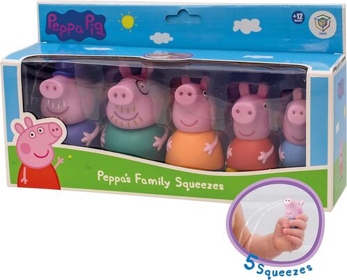 Set 5 figuras baño de Peppa Pig