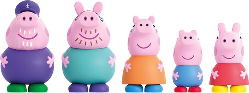 Set 5 figuras baño de Peppa Pig