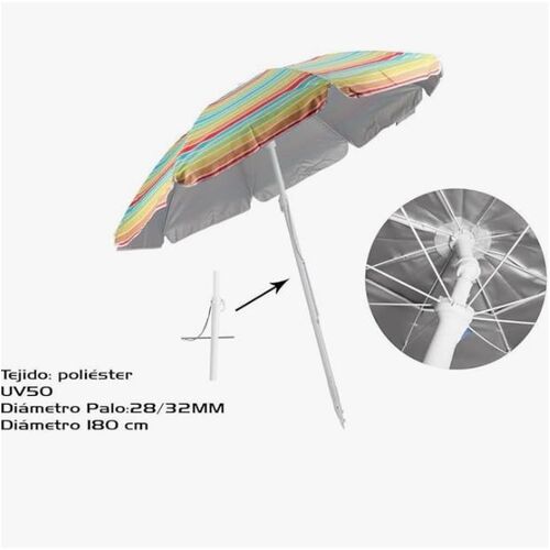 Sombrilla inclinable 360º iris 180cm