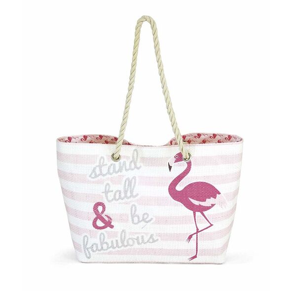 Flamingo Bolsa Rafia