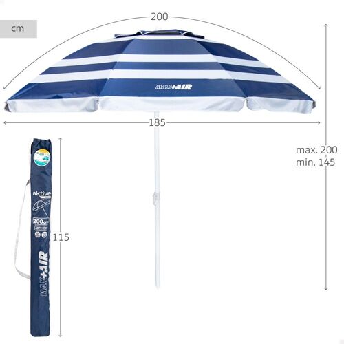 Sombrilla D200 tubo 28/32 poliéster UV50