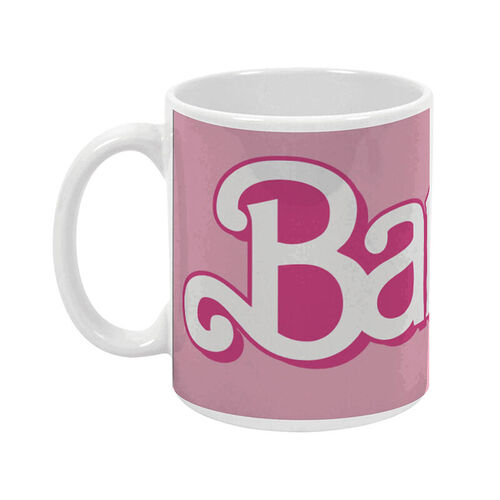 Taza cerámica Barbie rosa/blanco 350ml