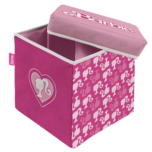 Taburete contenedor Barbie 30 x 30 x 30 cm