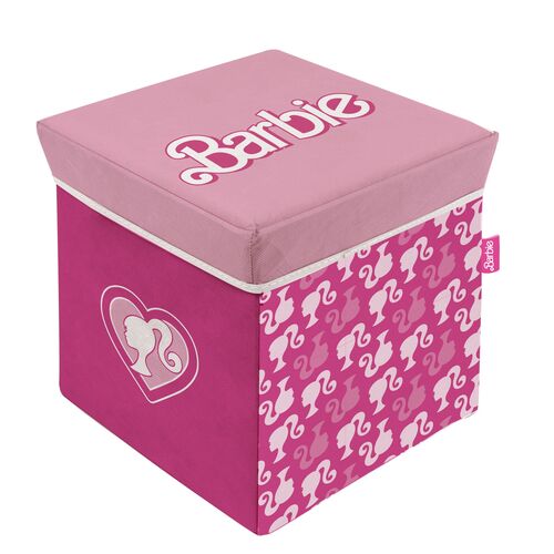 Taburete contenedor Barbie 30 x 30 x 30 cm