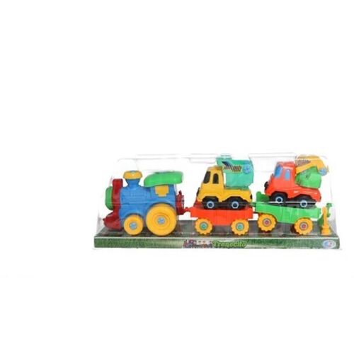 Tren con vagones cinco piezas 43 x 11 x 15 cm