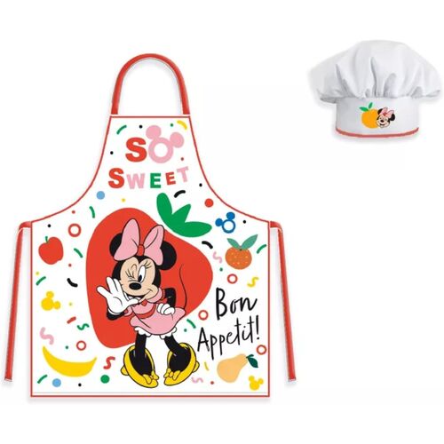 Disney Minnie Mouse Set cocina delantal y gorro