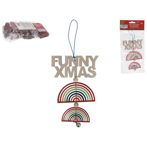 Colgante 2 Arcoiris Funny Xmas 23,5 cm