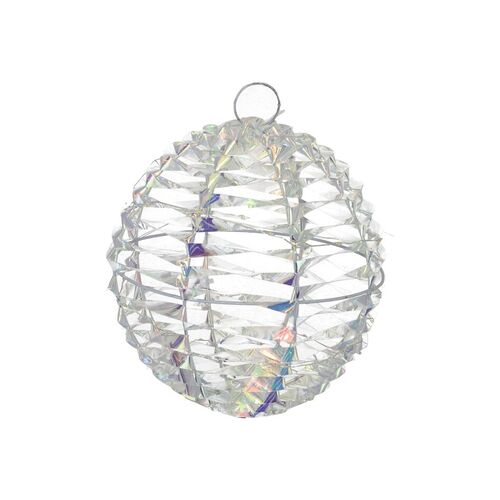 Bola Xmas metal 40 luces 20 cm multicolor