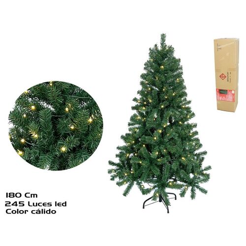 Árbol Navidad California 245 led 180 cm 800 puntas