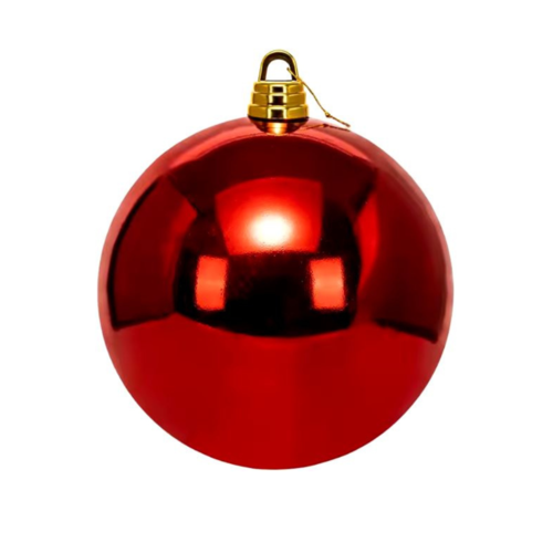 Bola Navidad Roja Brillante 30 cm