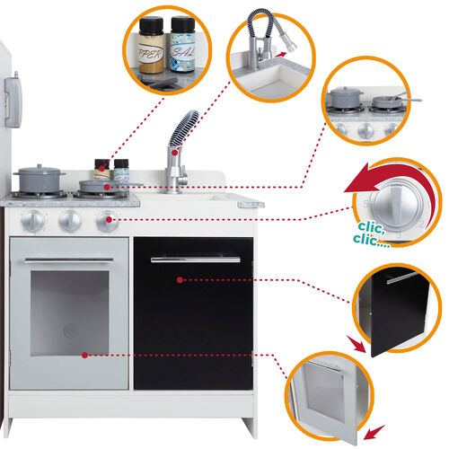 Cocina madera modular 95x30x95 cm Woomax