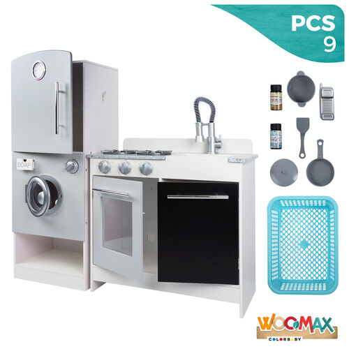 Cocina madera modular 95x30x95 cm Woomax