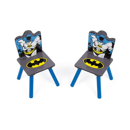 Set de Mesa 50 x 50 x 44 cm y dos Sillas 26,5 x 26,5 x 50 cm Batman