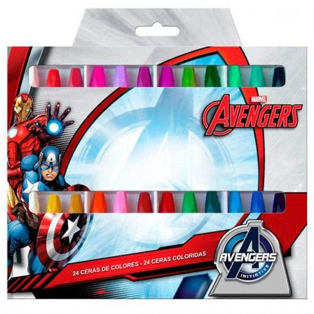 Set 24 ceras colores Vengadores Avengers Marvel