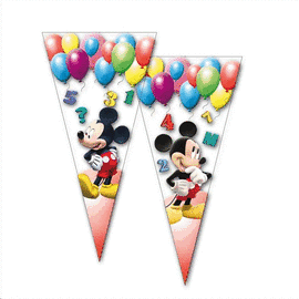 Banderín para fiesta de Mickey Mouse