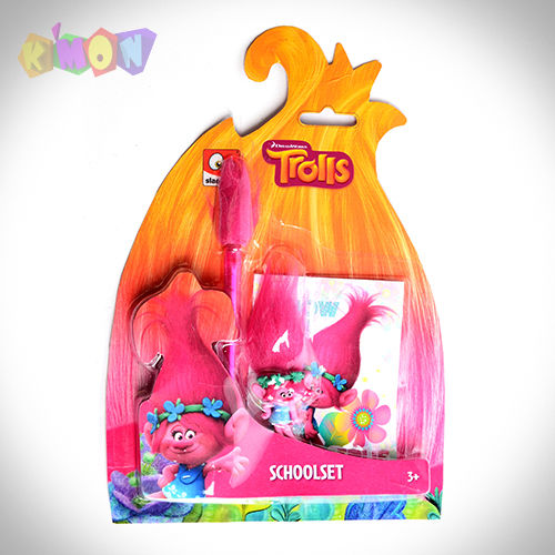 Set papelería 3D Trolls