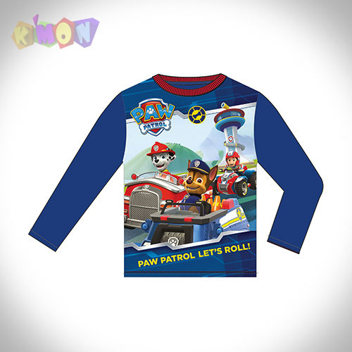 Camiseta PAW PATROL manga larga azul