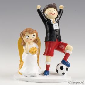 Figura boda novios fútbol Pop & Fun