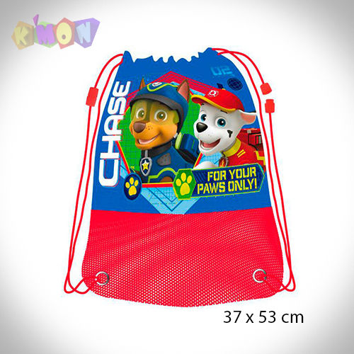 Saco cuerdas Patrulla Canina 53 x 37 x 37 cm