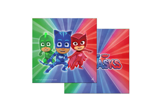 Pack 20 servilletas PJMasks 33 cm