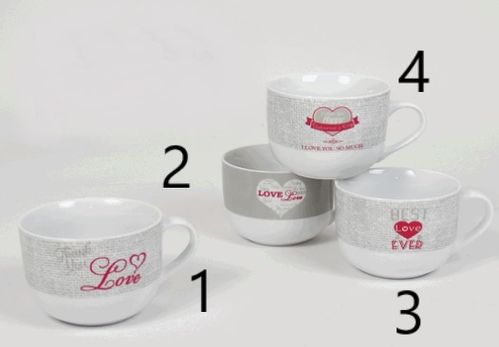 Tazón love de porcelana 450 ml