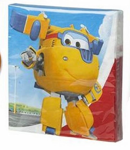 Pack 20 servilletas Super Wings 33 cm