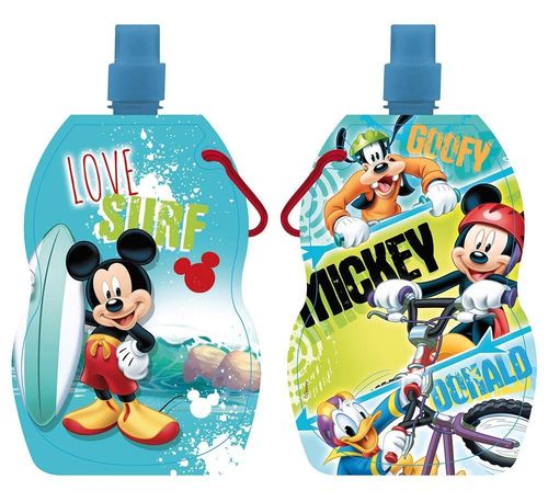 Botella cantimplora plegable Mickey y Goofy Disney