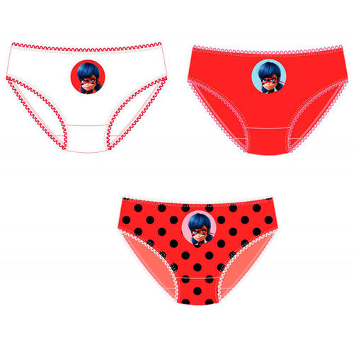 Pack 3 braguitas Ladybug