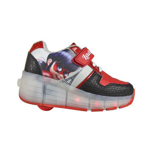 Zapatillas deportivas con ruedas y luz Ladybug 35