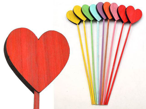 Juego 9 Sticks Corazones 27 cm