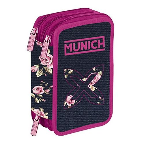 Plumier estuche material escolar Munich Flower