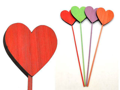 Set 4 Sticks Corazones Grandes 44 cm