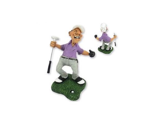 Figura resina 18cm golfista